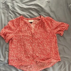 Universal Thread Red Floral Blouse